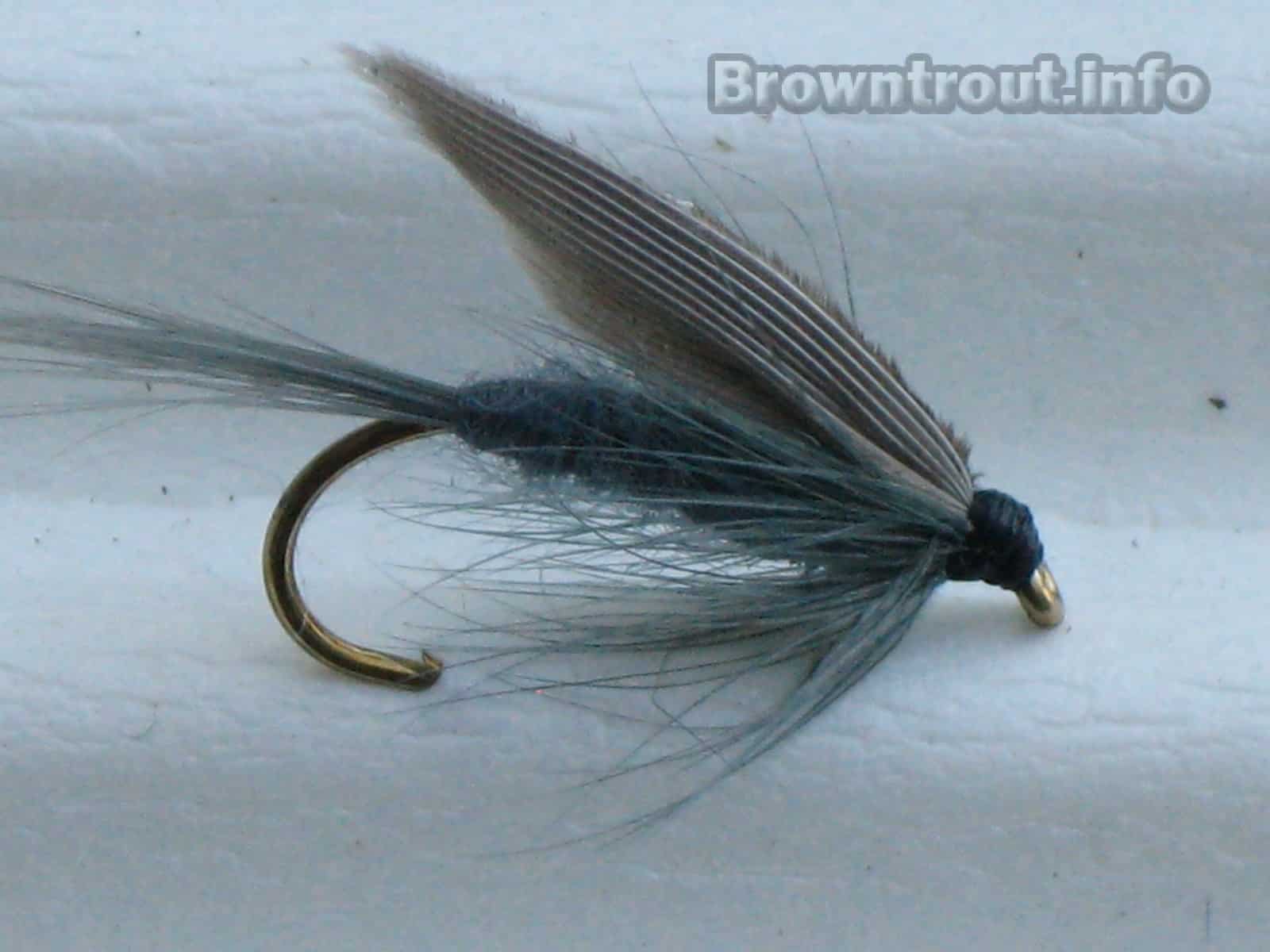 Blue Dun Dry Fly Trout 1 Dzn