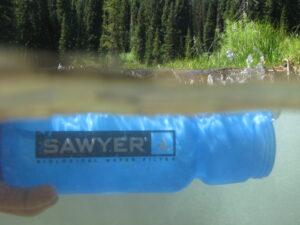 Using the 4 way sawyer water filter on a hiking and fishing trip. 