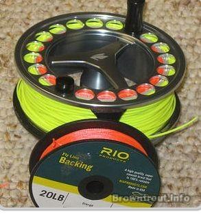 Backing for fly reel and line