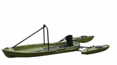 Stable fly fishing kayak