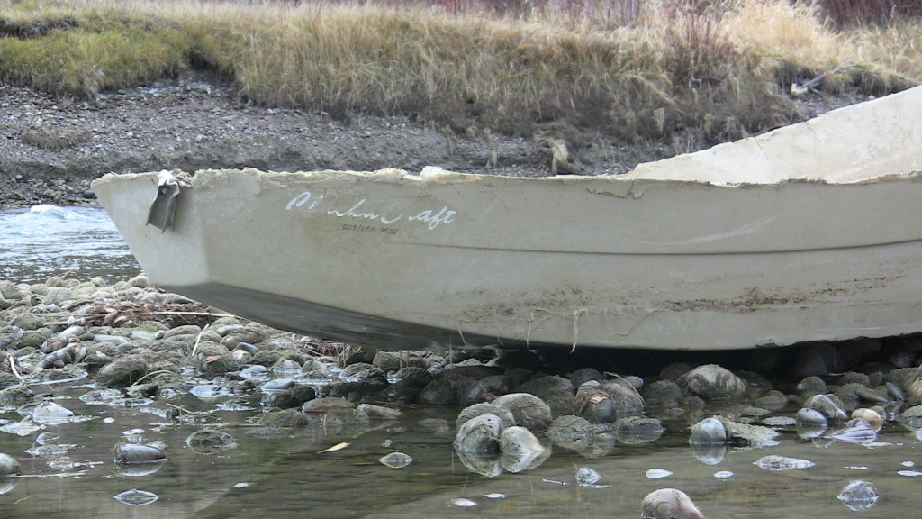 Sunk drift boat