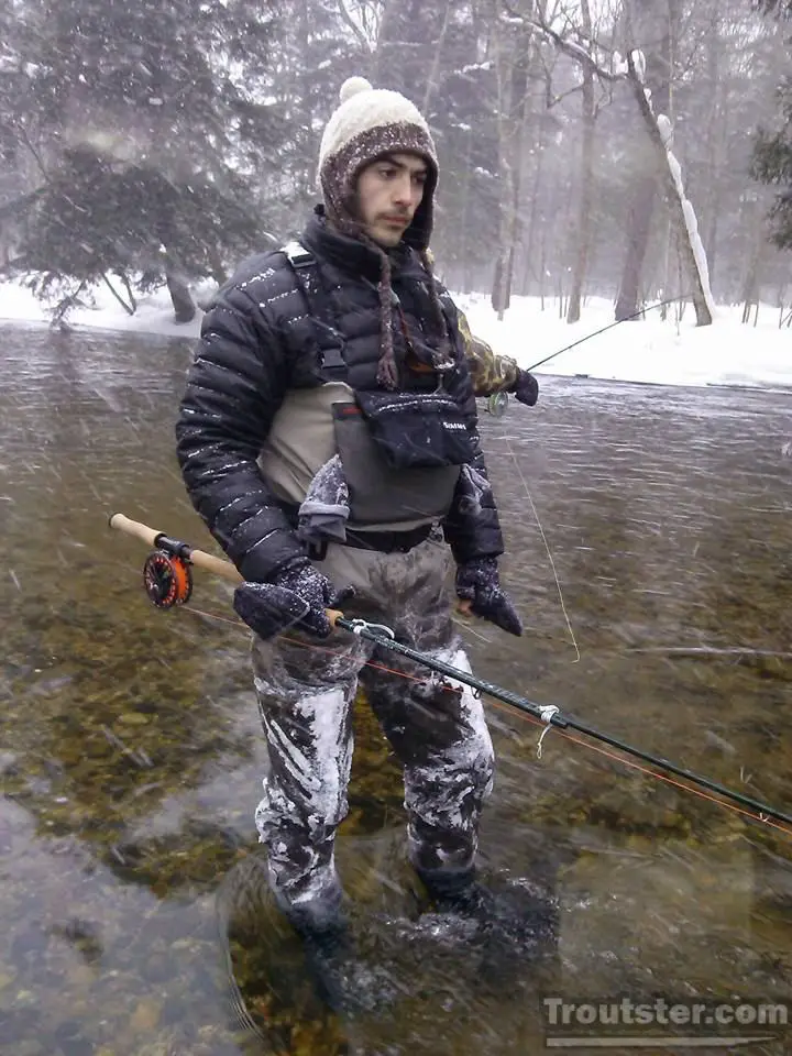 Chris Cornetet winter trout fishing