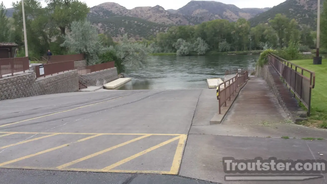 Byington boat launch near Ririe Idaho