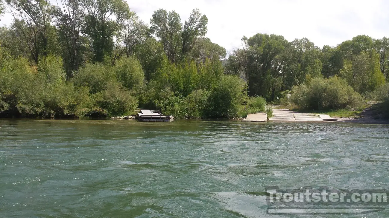 Palisades creek boat launch on the south fork of the snake river