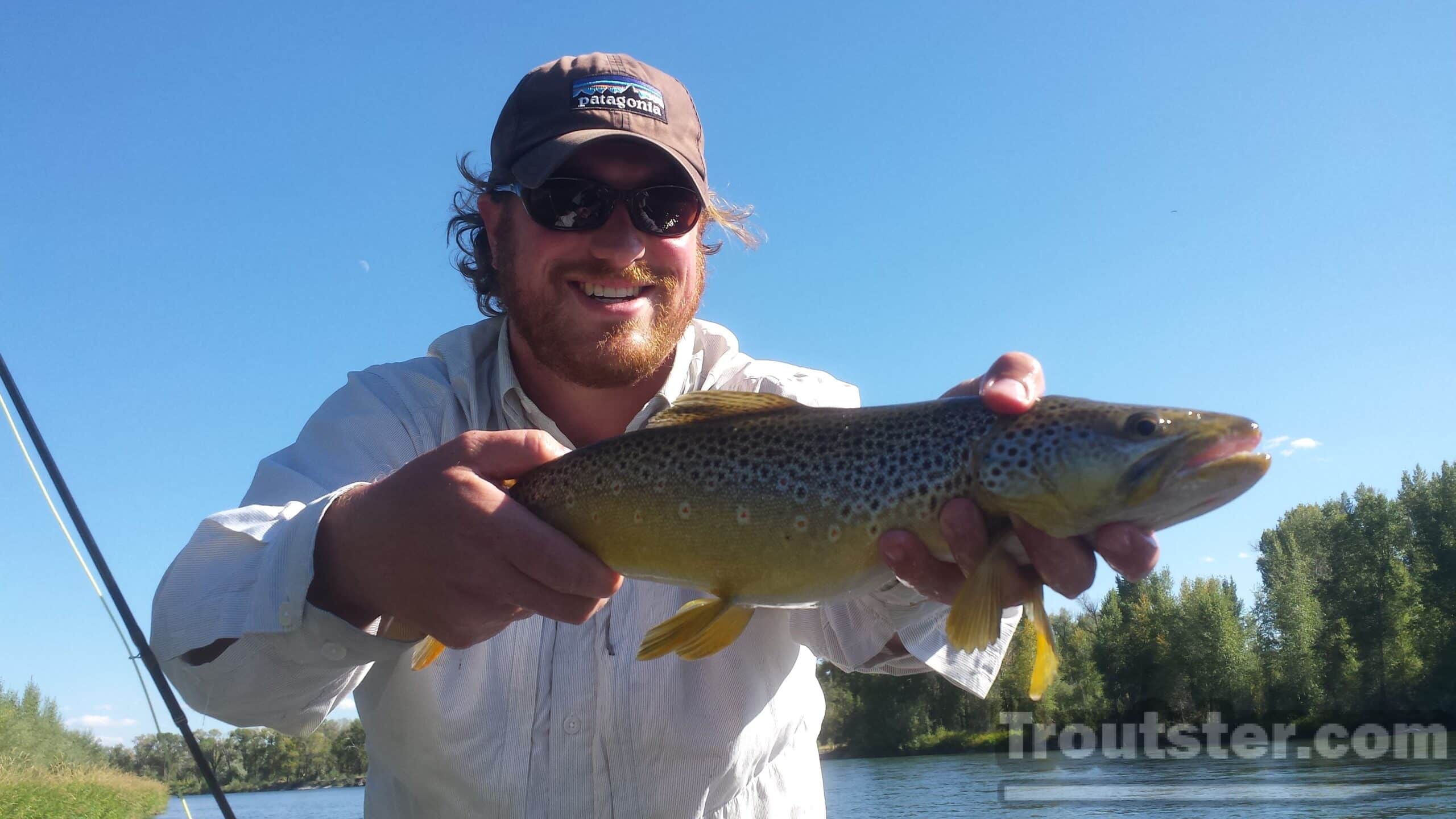 Eric Flow with a nice Idaho brown trout