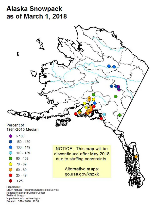 Alaska low water map 2018