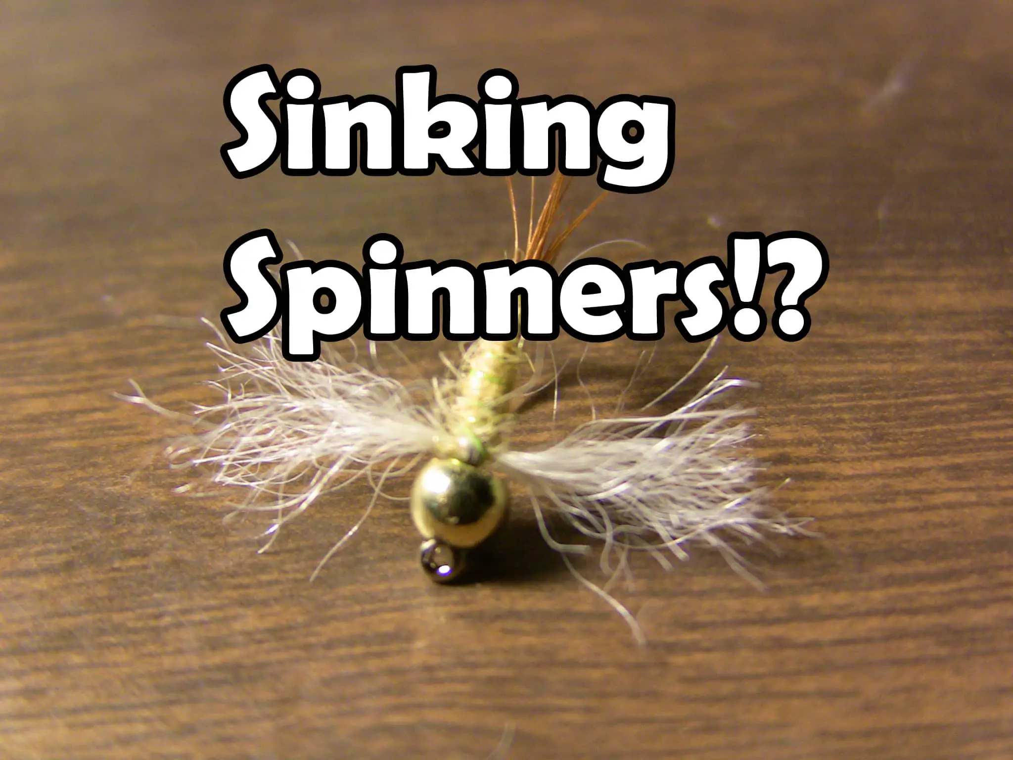Beadhead spinner mayfly - sinking dry flies