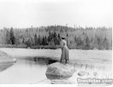 Fishing in Nova Scotia in the 1800's, fly fishing history, who invented fly fishing, when fly fishing was invented