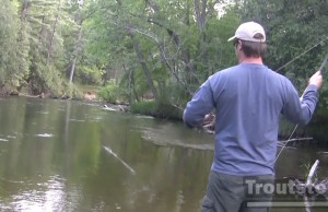 Fishing the Pere marquette river in Baldwin MI