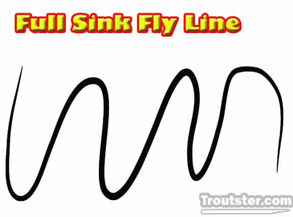 Full sinking fly line