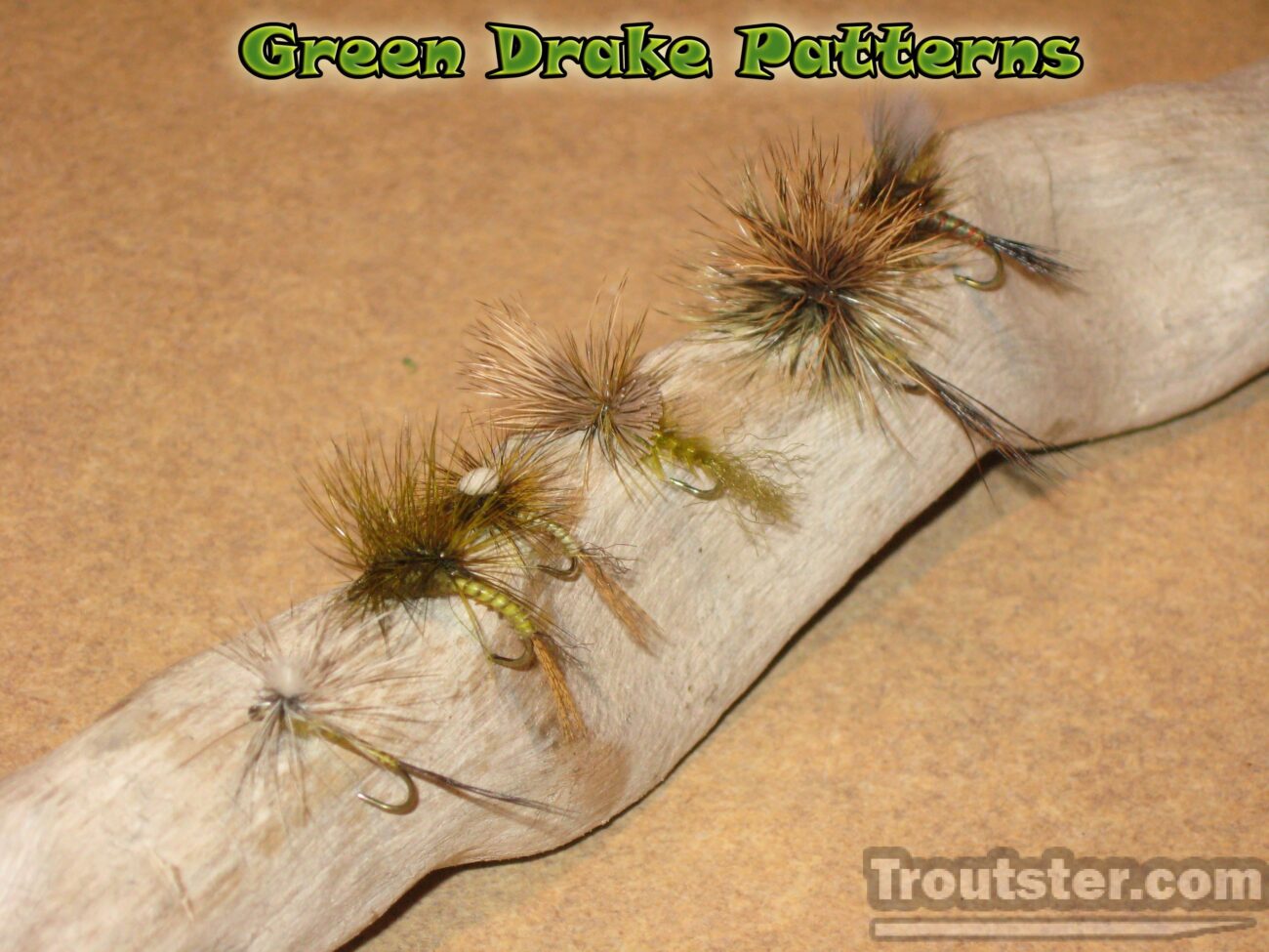 green drake fly pattern, green drake dry fly pattern, green drake cripple fly pattern, green drake wet fly