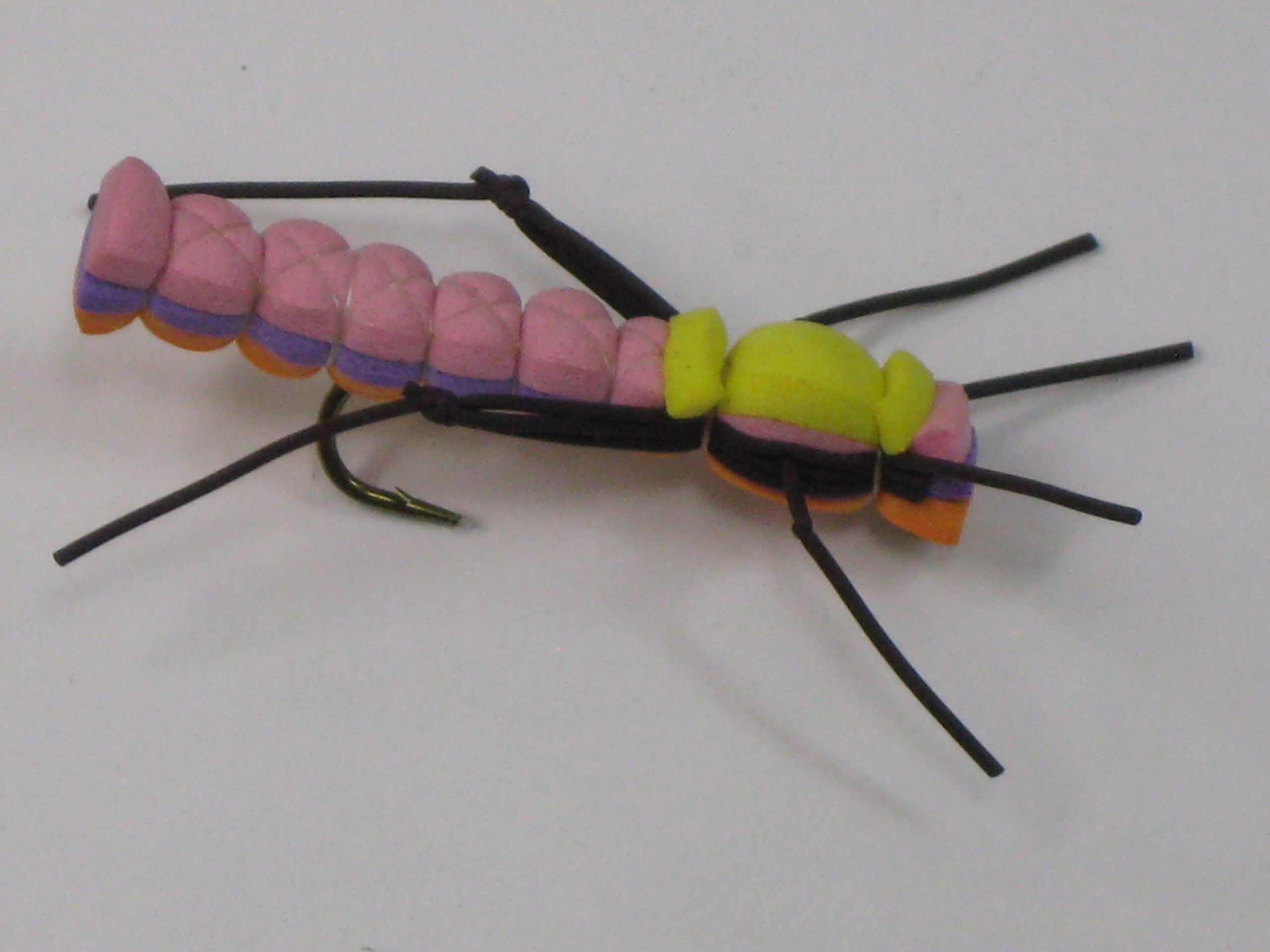 A great looking fly called the triple decker hopper. Made from 3 layers of foam.