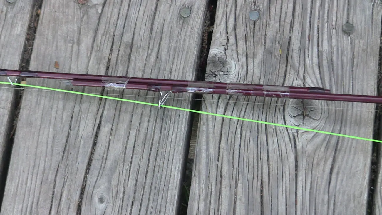 Repairing a broken fly fishing rod 