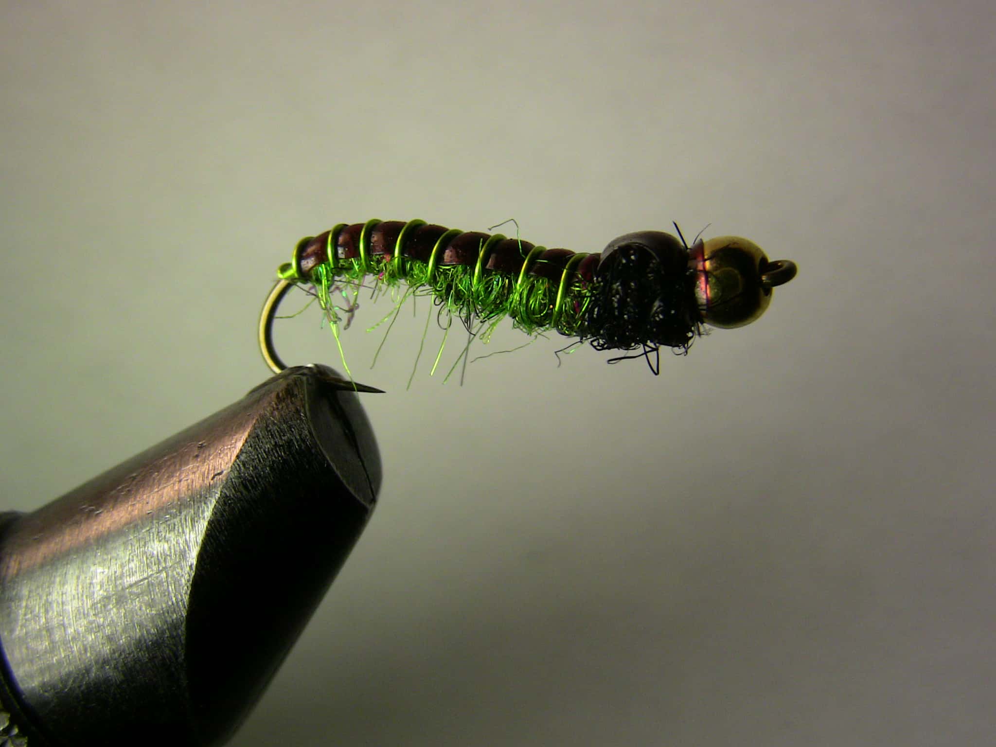 One of my favorite Green caddis larva patterns