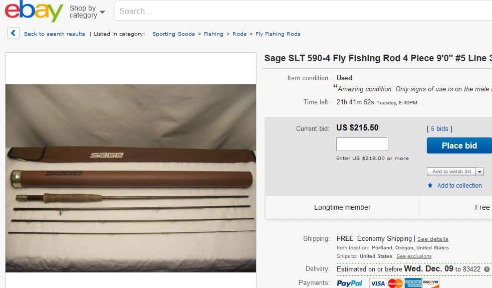 Sage rod for sale on ebay deeply discounted