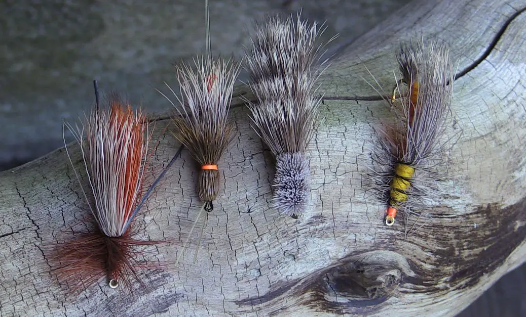 Various Salmonfly trout fly patterns