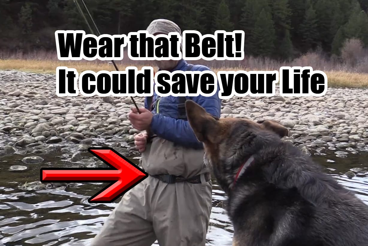 Wearing a wading belt could save your life, saltwater wading belts, womens wading belt, fly fishing wading belt