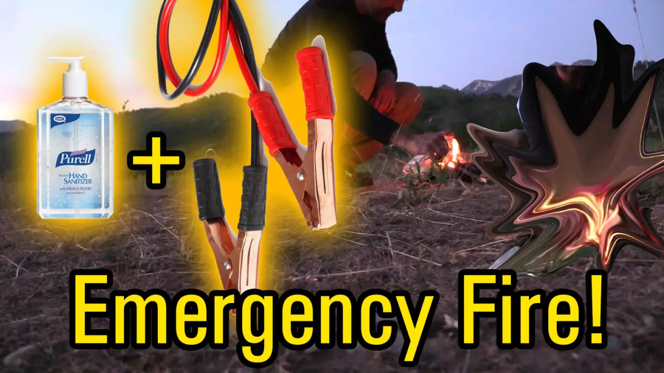 How to Start an Emergency Fire with Jumper Cables Fly